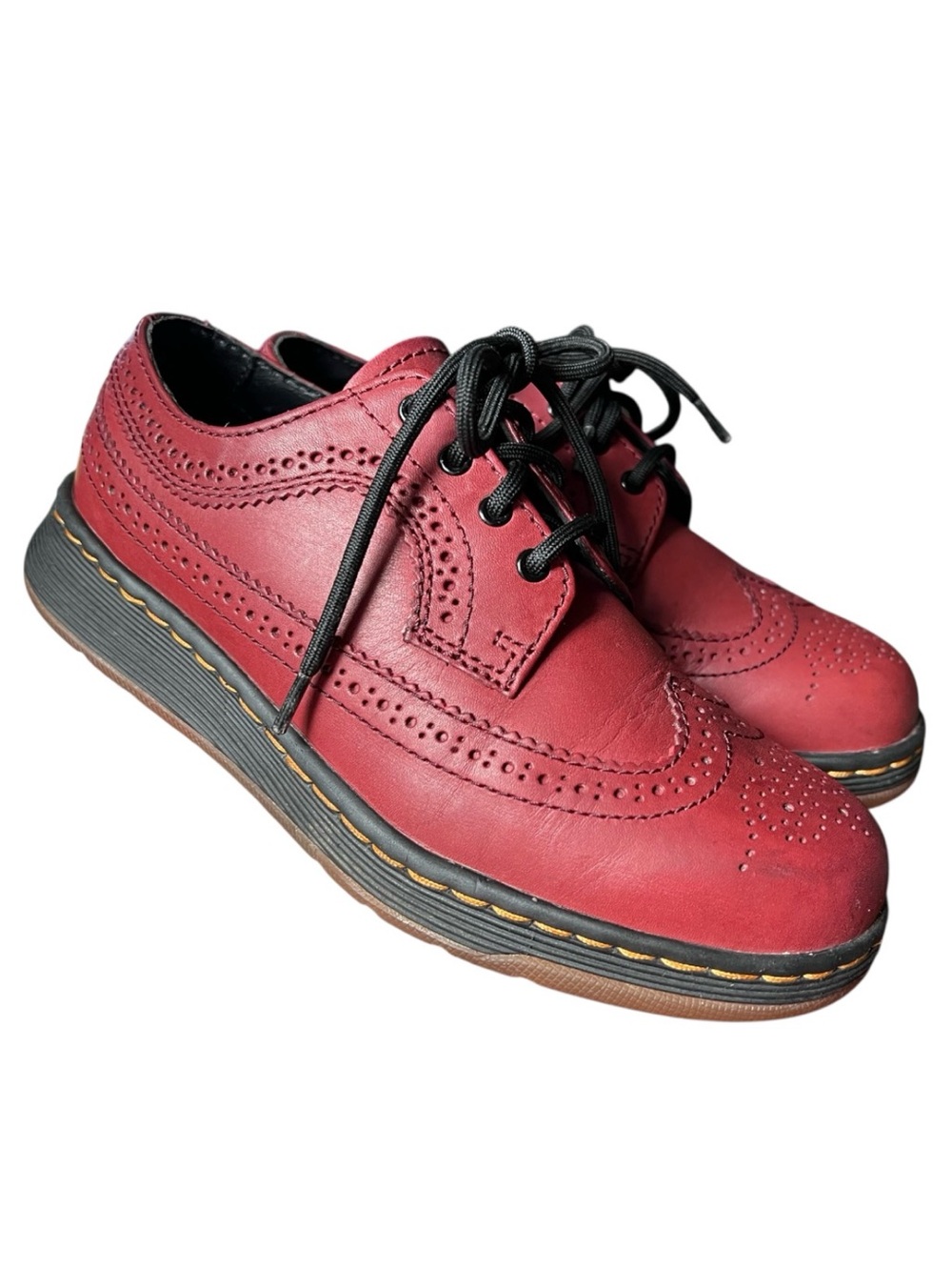 Dr. Martens Gabe Cherry Red Oxford Leather Shoes Men’s Size 5